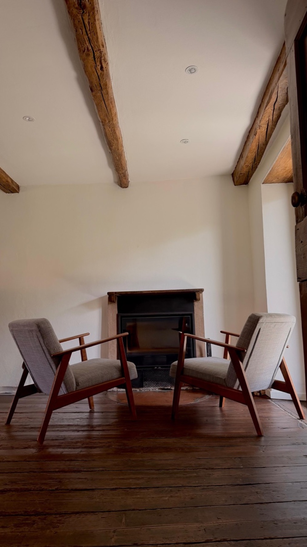 Living room, fireplace